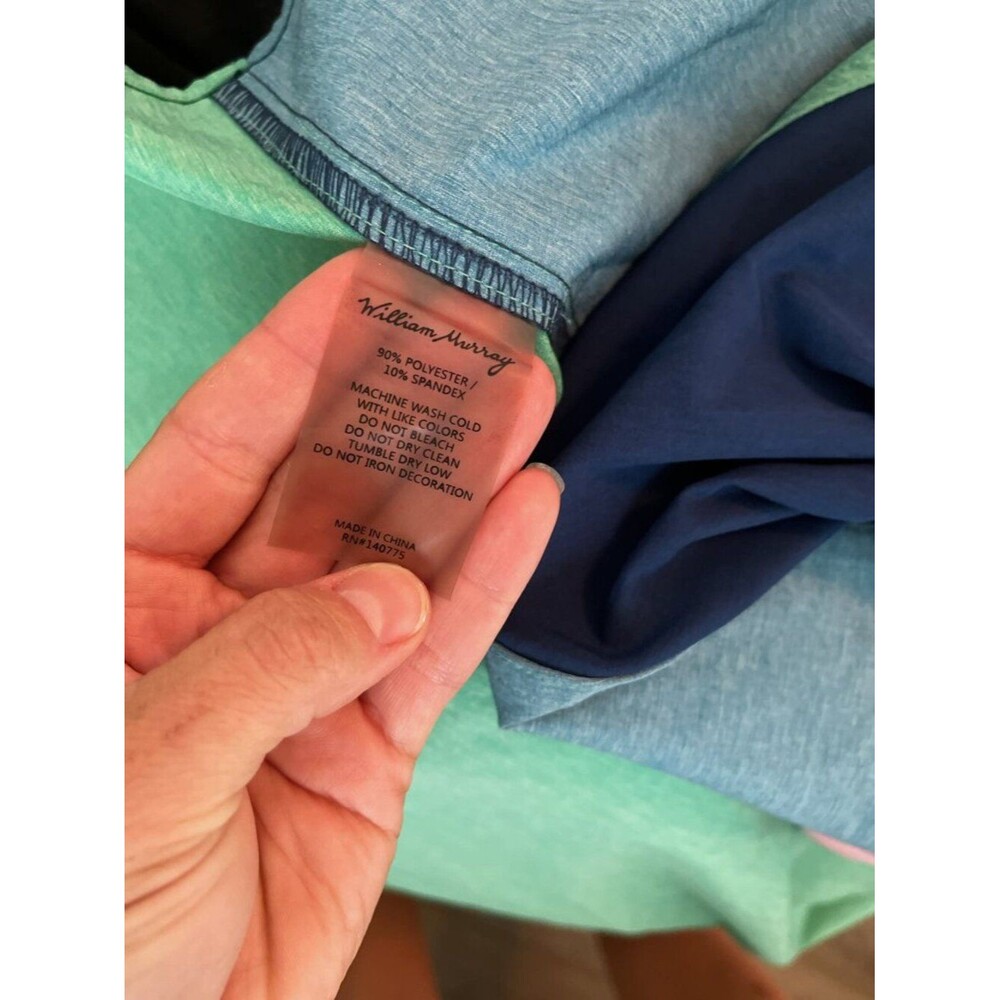 William Murray Golf Murray Classic Colorblock Short Sleeve Button Down Shirt M - Picture 9 of 9